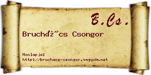 Bruchács Csongor névjegykártya